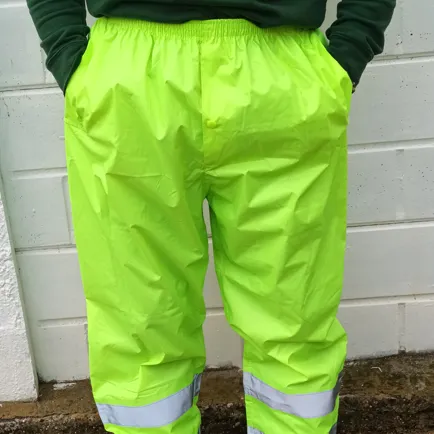 PVC Rain Trousers with Reflective Bands (Non-PPE) - Case of 25
